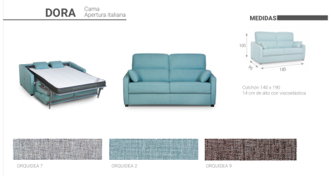 DORA SOFA CAMA. 2